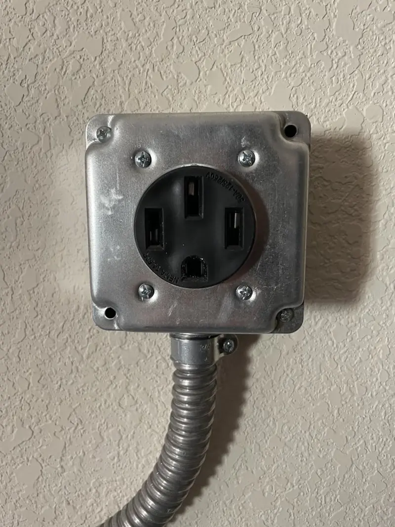 NEMA 14-50 outlet installed for Electrical Panel Upgrade in Buies Creek